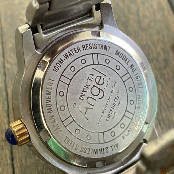 Invicta Angel Ladies 36mm Wrist Watch Model 16707 Crystal Heart Dial (B4) - Picture 5 of 5